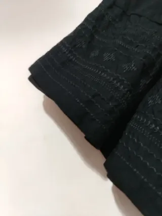 Gonna a palloncino nera con ricami