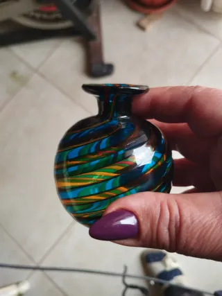 Bottiglietta Murano Vintage Vetro Soffiato