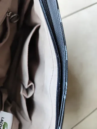 Borsa Lacoste nera con fantasia