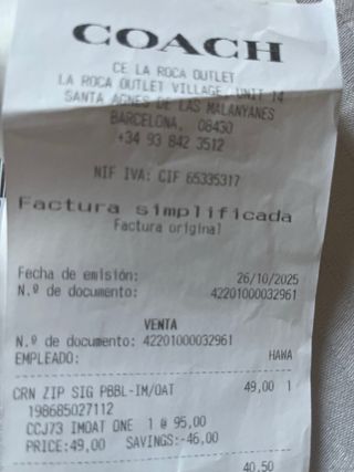 Monedero Coach Beige Piel Exclusivo