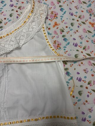 Chambra y pololos fallera dorados