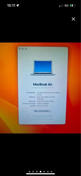 MacBook Air 13 Plata