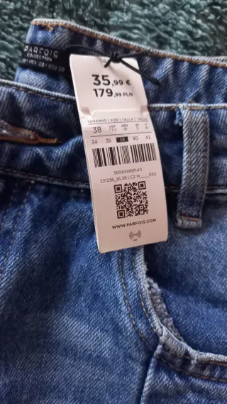 Calças de ganga Parfois T.38 novas
