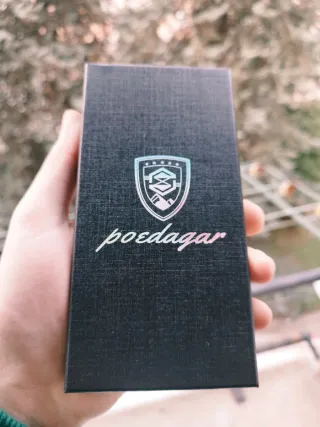 Poedagar Reloj Negro y Plateado