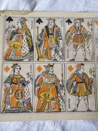 Stampa vintage carte da gioco