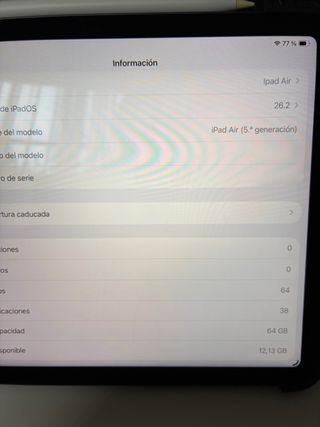 iPad Air 5ª Gen + Funda + Pencil (no apple)