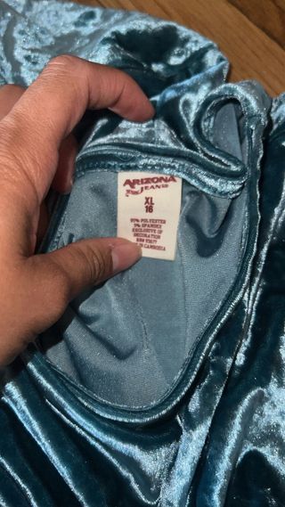 Camisa de niña Arizona Jeans azul verdoso