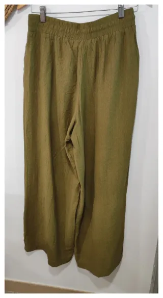 Pantalón culotte verde talla M