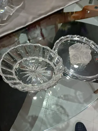 Porta cioccolatini in cristallo Puthod made in ita