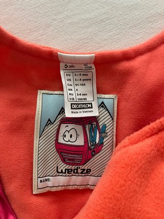 Conjunt esquí nena Wedze