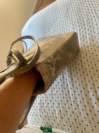 Bolso Zara Tie-Dye Gris y Blanco