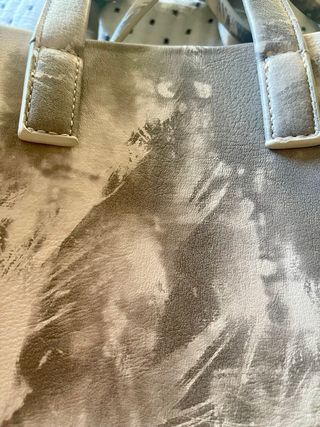 Bolso Zara Tie-Dye Gris y Blanco