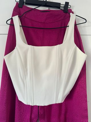 Kimono Green Coast Morado Talla S y pantallon M