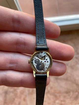 Cauny Star 17 rubíes chapado en oro caja 20mm