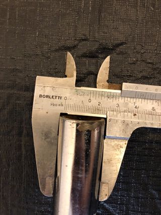 Tija sillín BMX Rabasa Curva Cromada