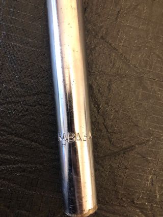 Tija sillín BMX Rabasa Curva Cromada