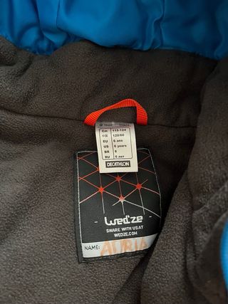 Conjunt esquí nen gris i negre