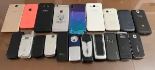 móviles cargadores lote teléfonos colección oferta