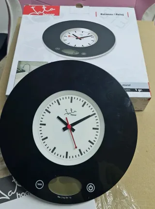 Balanza de cocina Jata con reloj