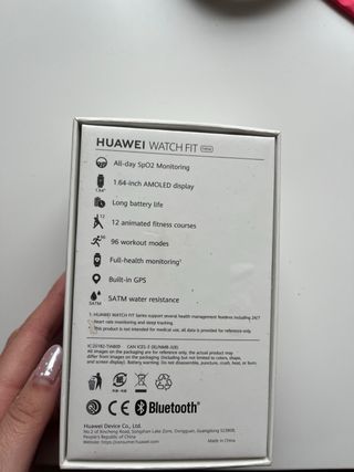 Reloj Huawei Watch Fit Negro