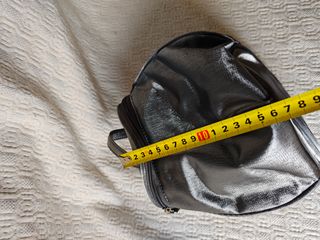 Neceser grande plateado negro asa nuevo