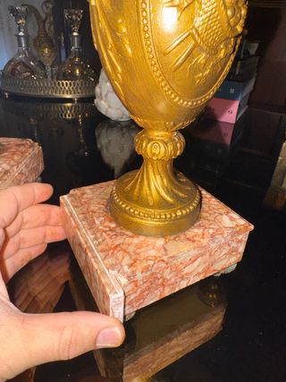 Par de Ânforas Douradas