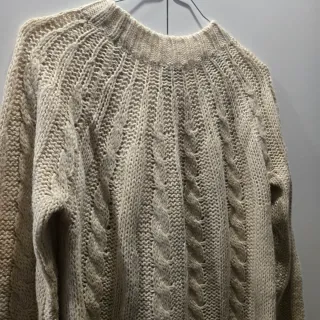 Camisola de Inverno em Malha Bege