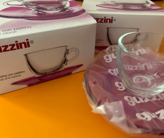 Tazzine Guzzini Vetro e Plastica