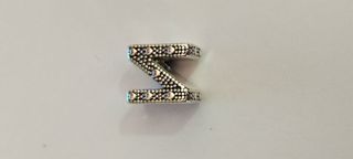 Charm Letra N Pandora Plata