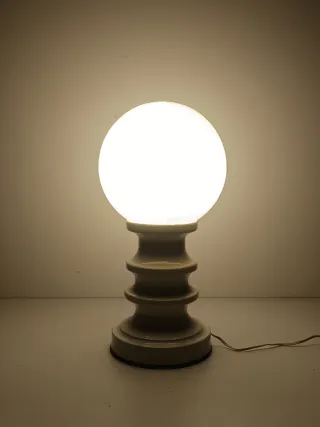 Lámpara Space Age Años 70 Blanca