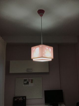 Lámpara infantil niña rosa