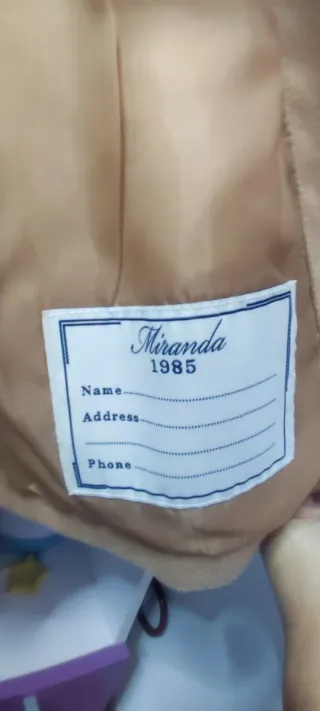 Abrigo paño niña Miranda color camel