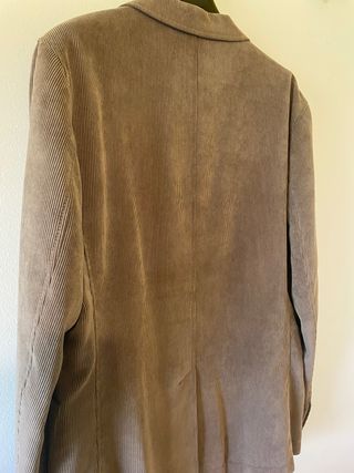 Chaqueta de pana hombre marrón