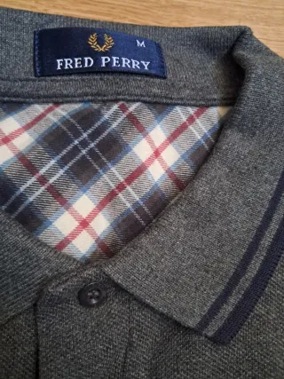 Polo Fred Perry Cinza Tamanho M
