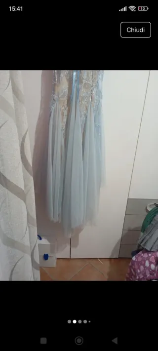 Abito da cerimonia o 18° azzurro e nude