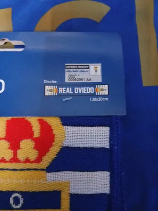 CAMISETA+BUFANDA OFICIAL DEL REAL OVIEDO.