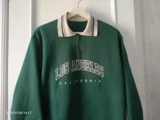 Sudadera Verde Los Angeles Talla XL