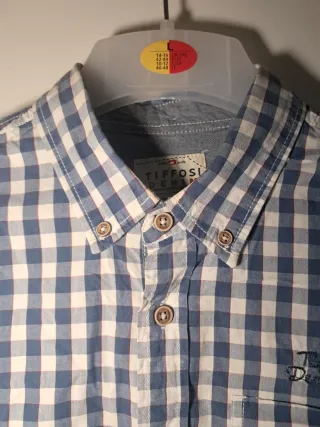 Camisa xadrez Tiffosi tamanho S