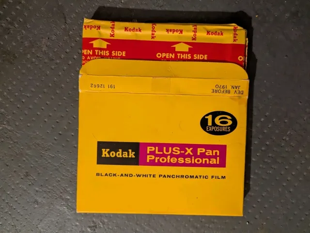Rare Large Format Sheet Film Plus X (4x5)