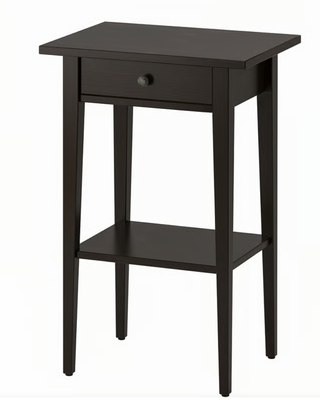 Mesita Noche Ikea Hemnes Negro-Marrón