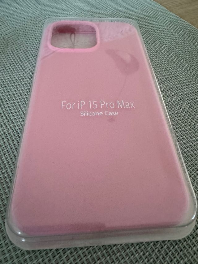 Funda Silicone Case iPhone 15 Pro Max Rosa