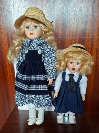 Muñecas porcelana vintage para coleccionistas (c/u