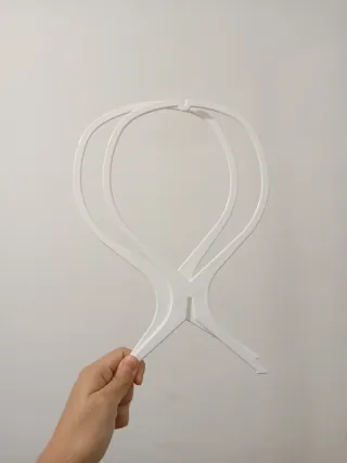 Soporte para pelucas blanco