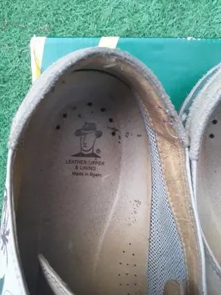 Zapatos Panama Jack Piel Beige y Verde