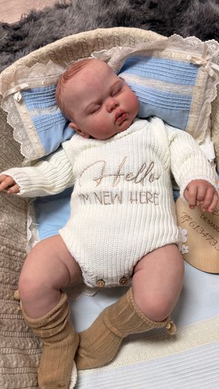 Muñeco bebé realista 6  meses de vinilo