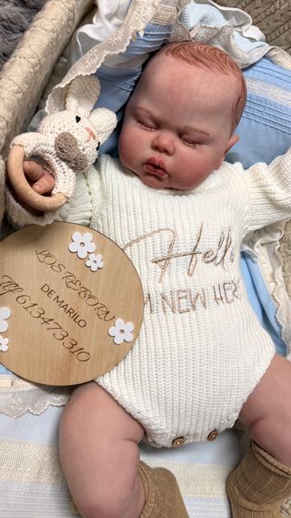 Muñeco bebé realista 6  meses de vinilo