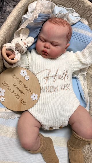 Muñeco bebé realista 6  meses de vinilo