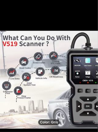 OBDII V519 Lector de Códigos/Fallos motor Coche