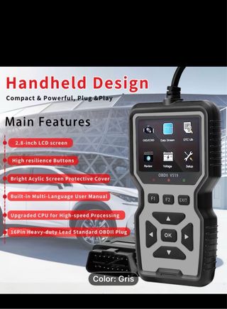 OBDII V519 Lector de Códigos/Fallos motor Coche