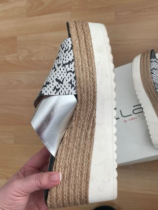 Sandalias Kanna Plataforma Multicolor/Plata